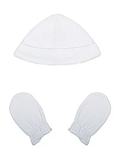 Conjunto bebé gorro y manoplas – Ysabel Mora