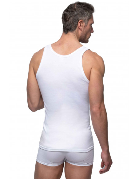 Camiseta interior tirantes para hombre con tejido en algodón natural