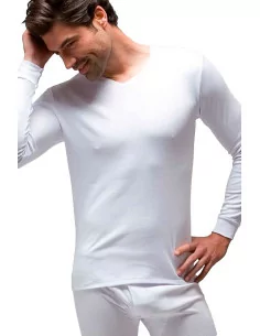Camisetas interiores para hombre térmicas de manga larga