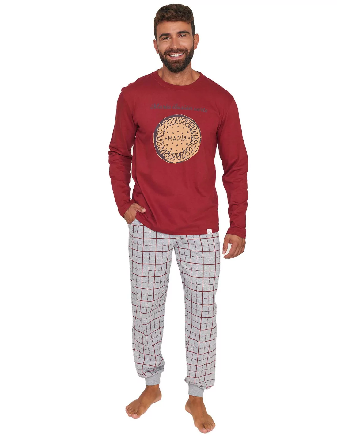 Pijama hombre manga larga Don Algodón
